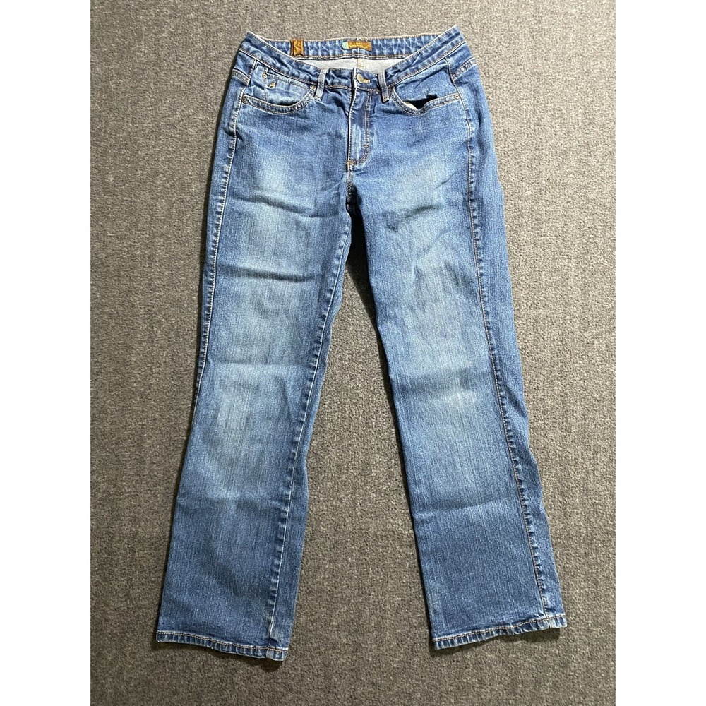 Aura from the Women at Wrangler Jeans Women's Blue Straight Leg Denim Size 12P